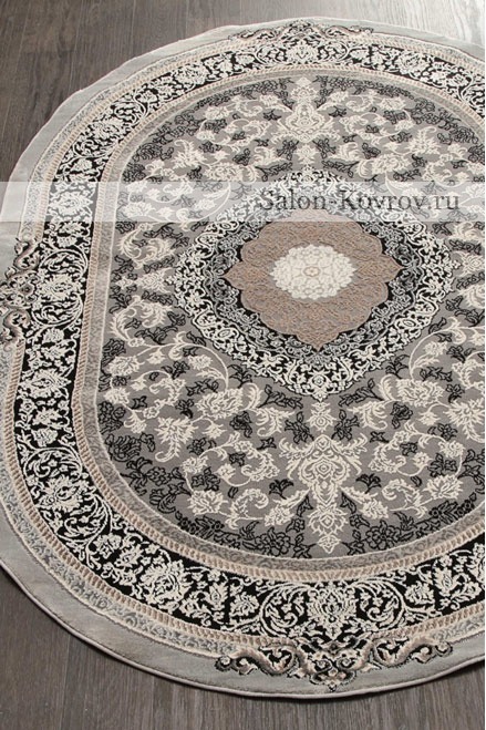 Турецкие ковры Armina Овал 03914S Black - Black 3 x 4